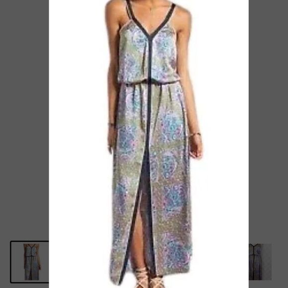 Juicy Couture Imperial Boho Starflower Maxi Dress In Bardot Size 4 - Picture 4 of 15